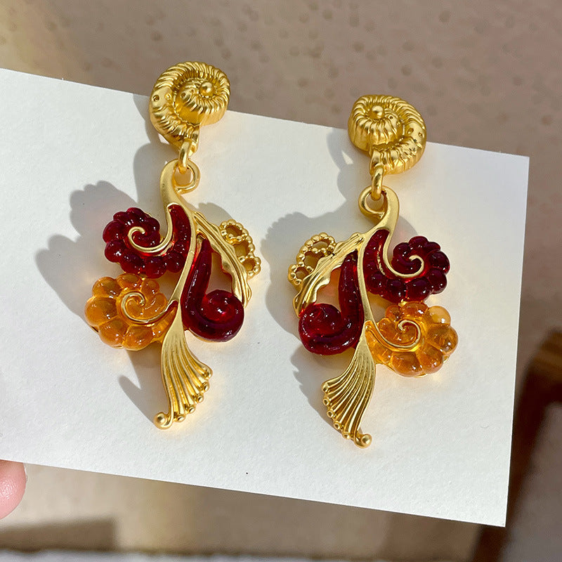 RADIANT SHELL ROYALE 925 silver earring