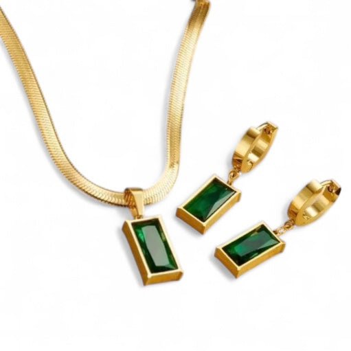 GREENSTONE NECKLACE SET