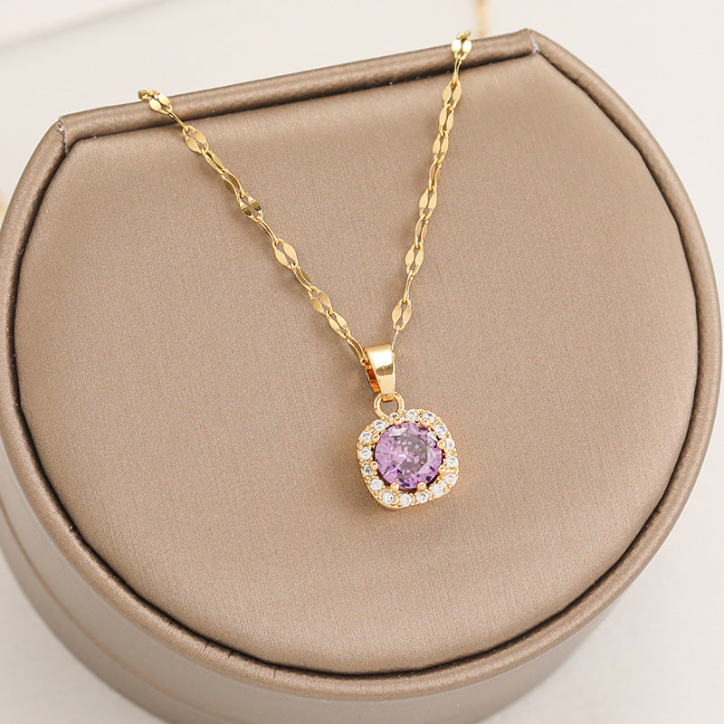 PURPLE DIAMOND necklace