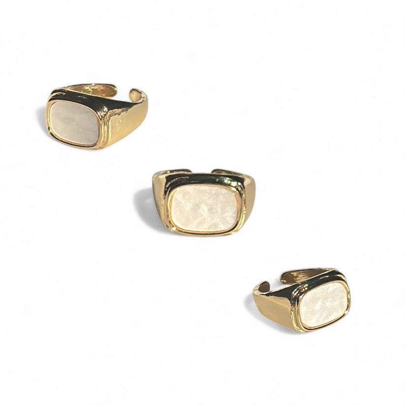 White enamel ring
