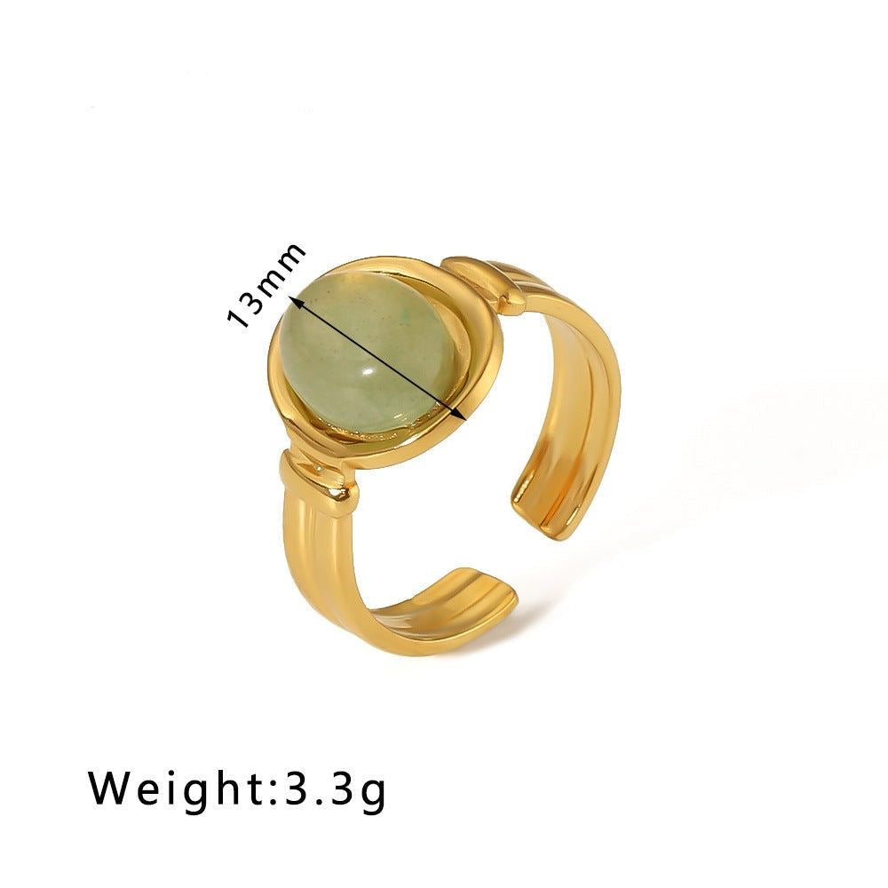 Green Crystal ring