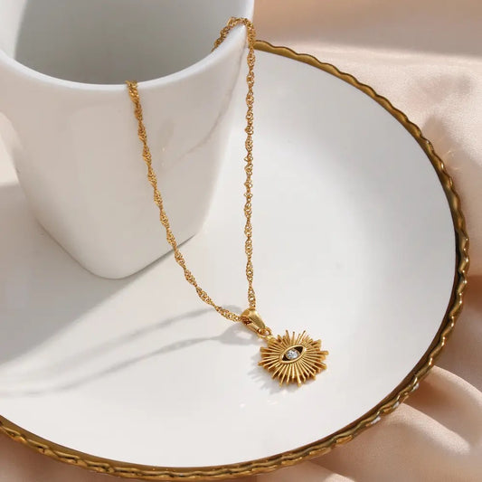 GOLDEN EVEIL EYE necklace