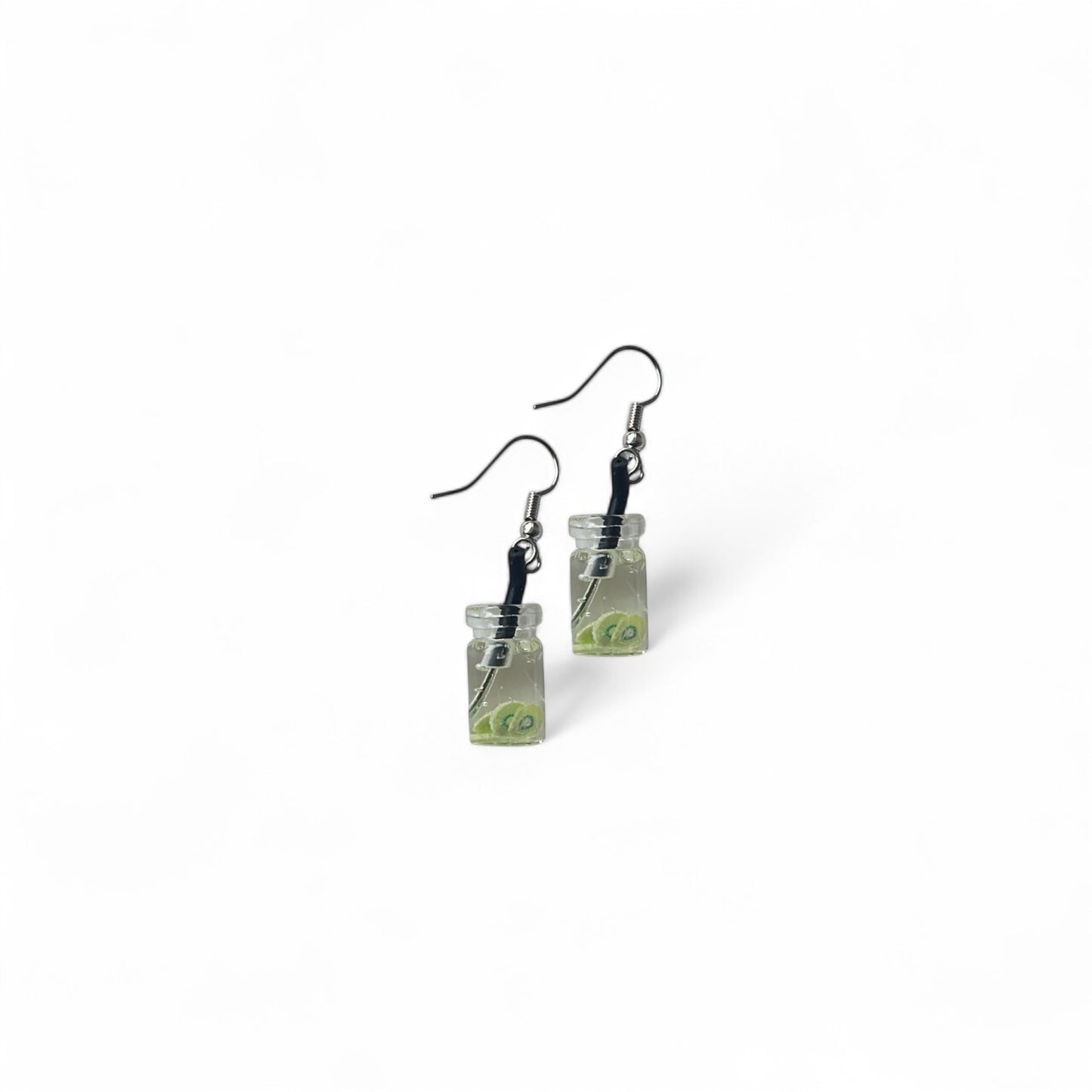 Kiwi drink earring
