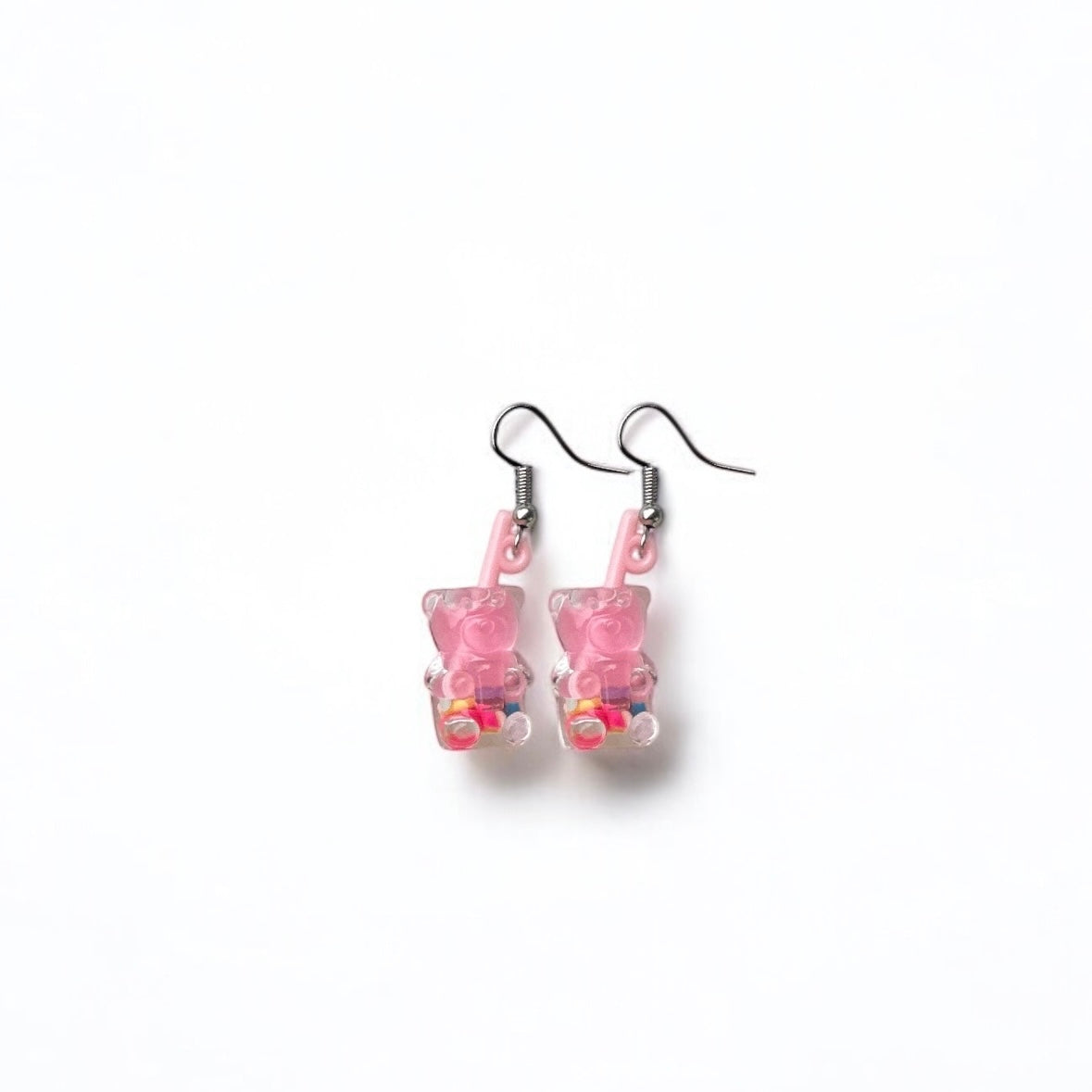 Bear jar drink earrings
