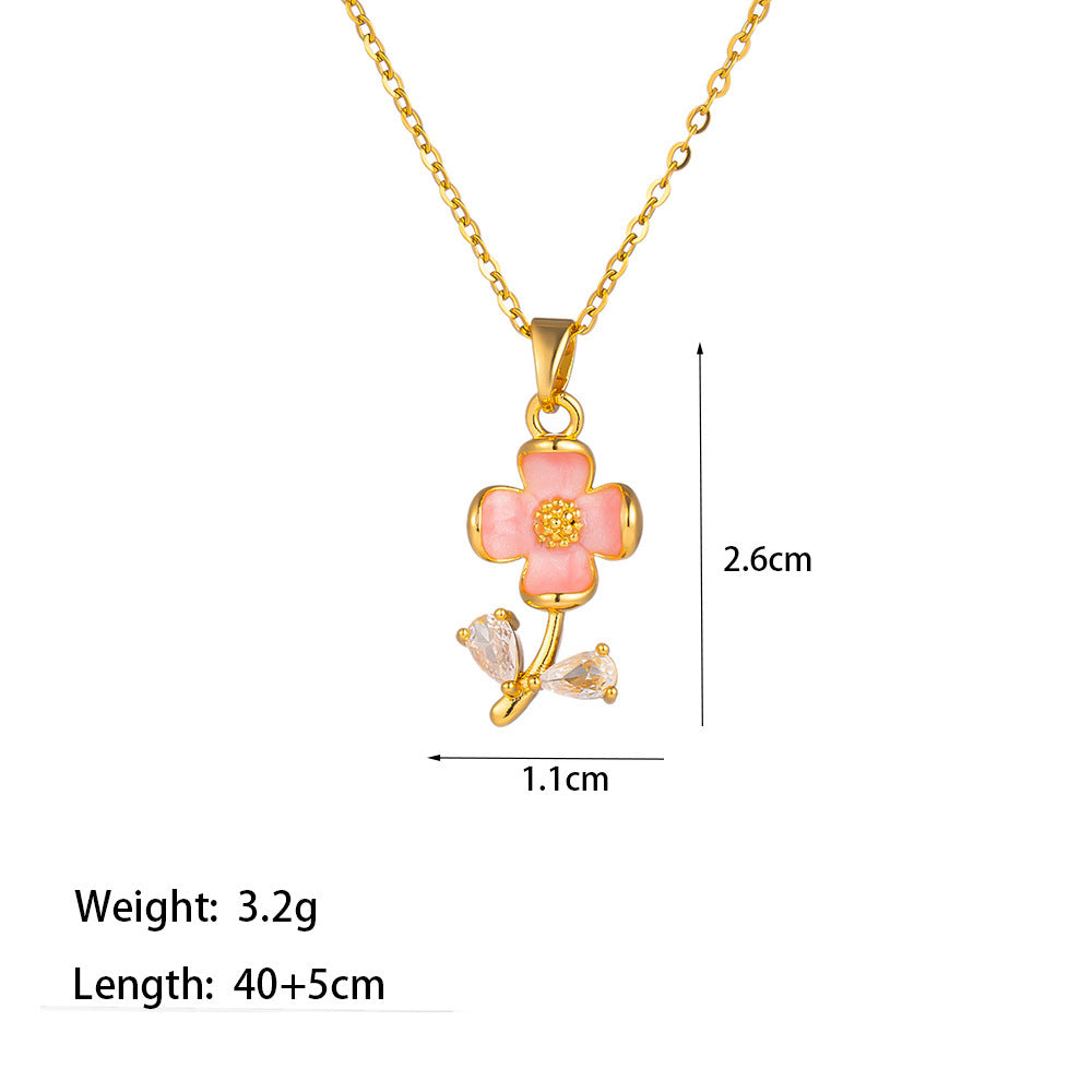 PINKY FLORAL necklace