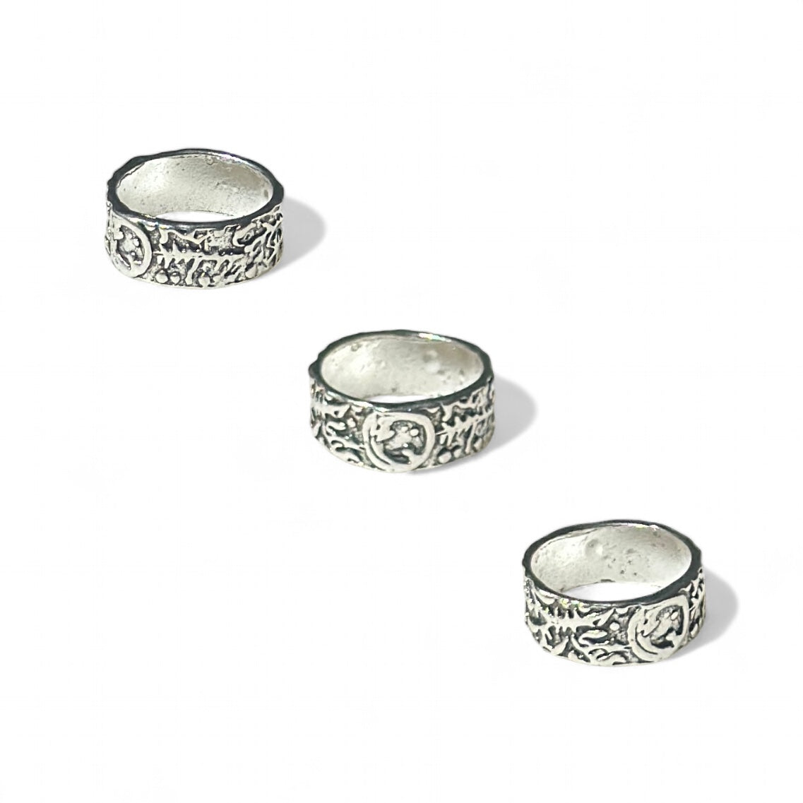 Silver dragon ring