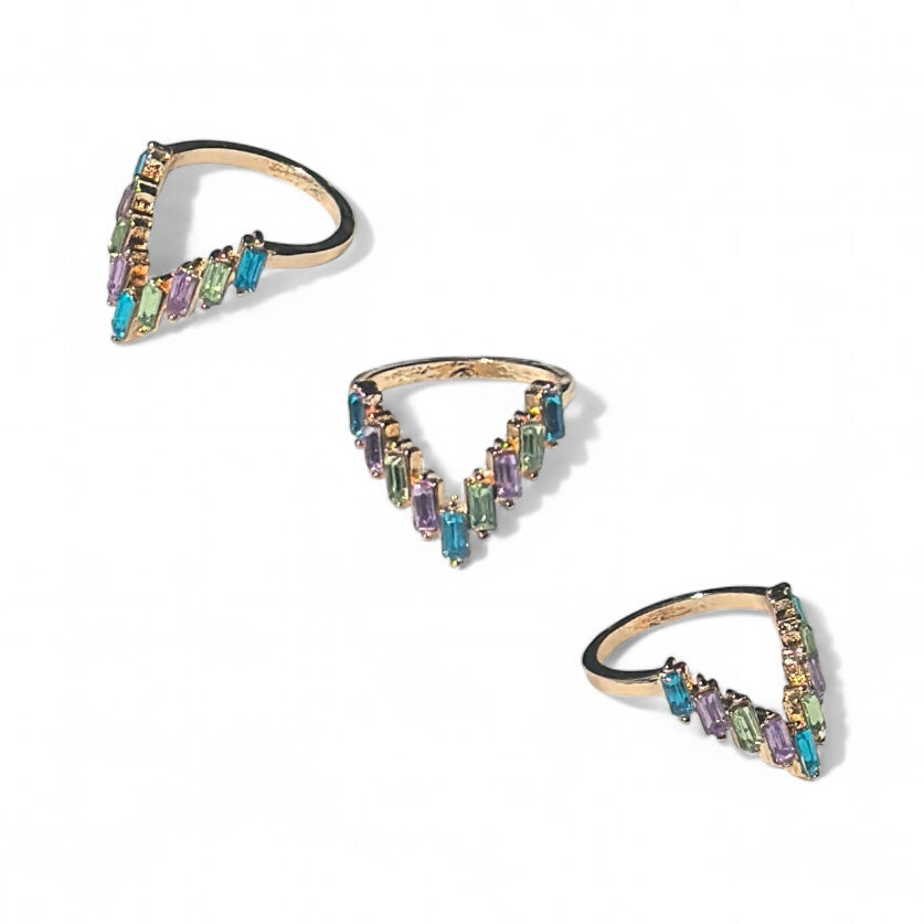Multi stone earrings