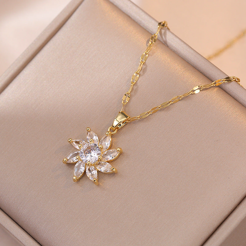 DAISY STONE NECKLACE SET