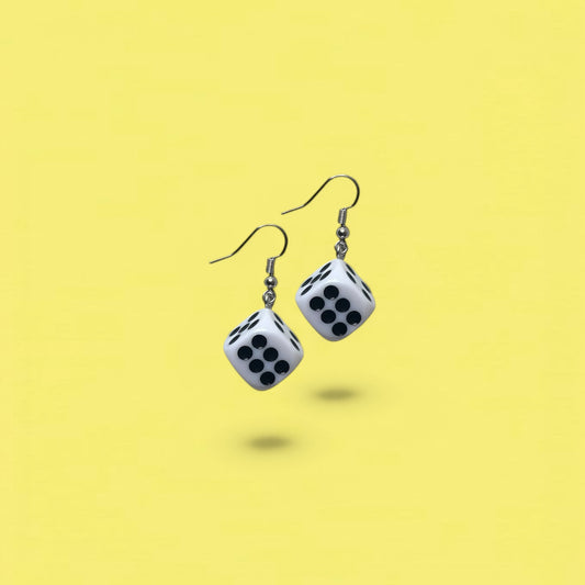 Dice earrings