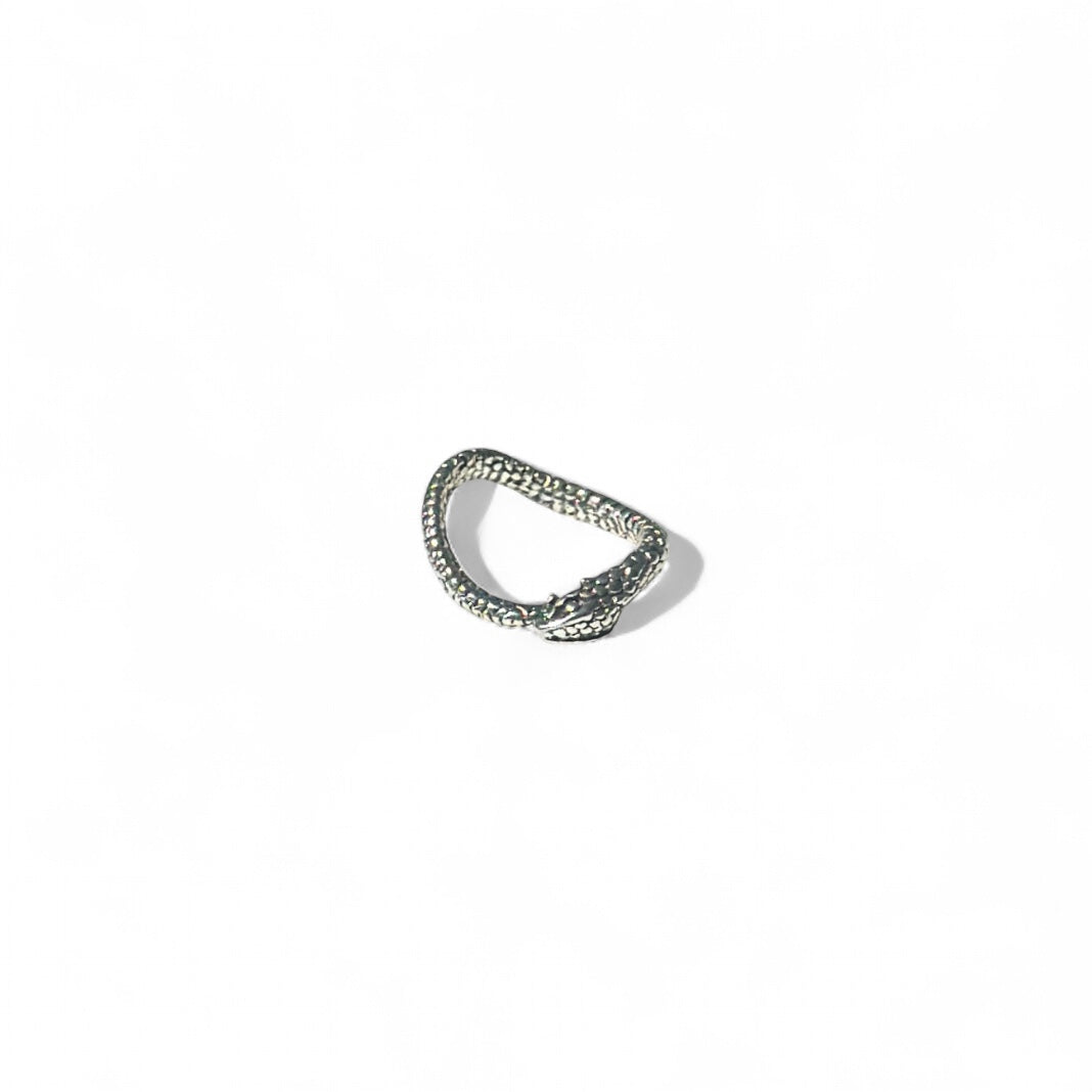 Self biting snake ring