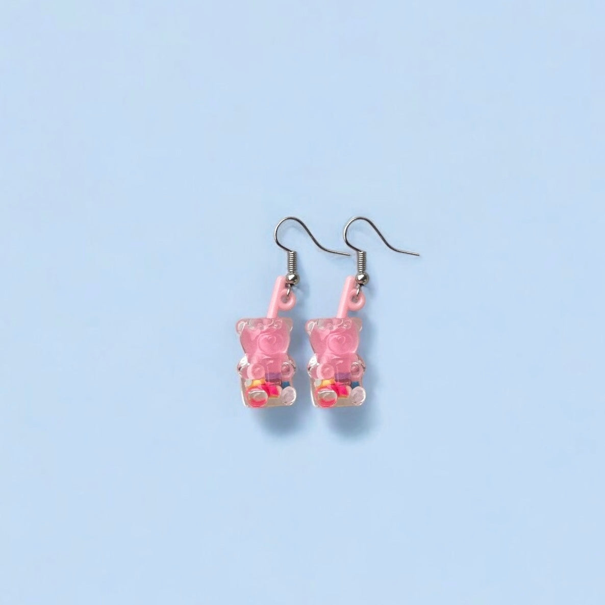 Bear jar drink earrings