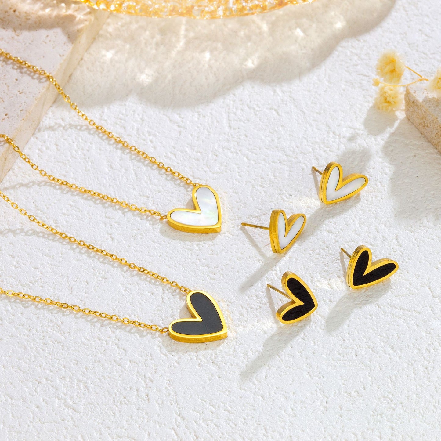 HEART NECKLACE SET