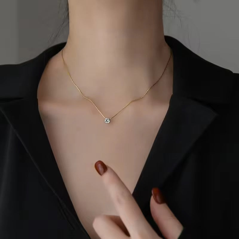 SIMPLE STONE  necklace set