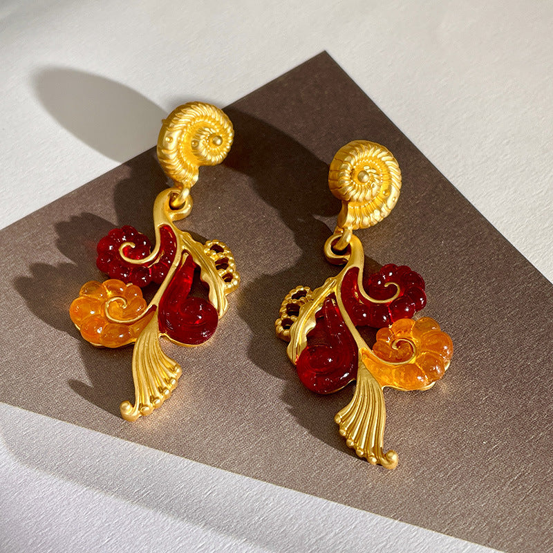 RADIANT SHELL ROYALE 925 silver earring