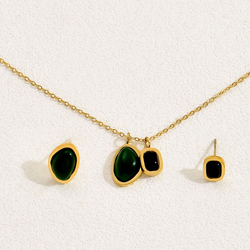 ASYMMETRICAL NECKLACE SET