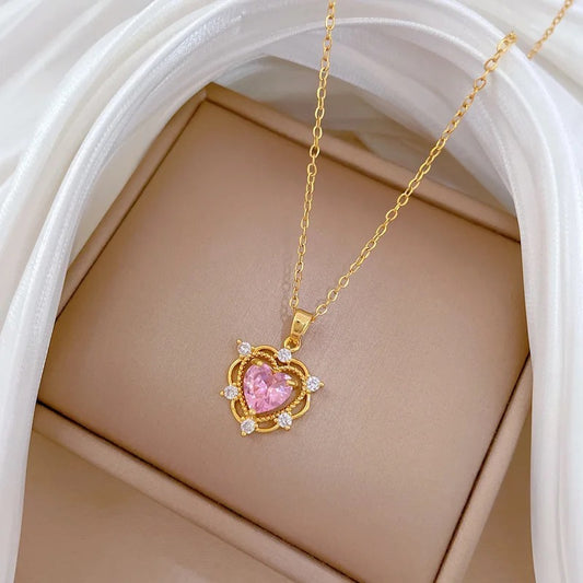 PINK HEART necklace