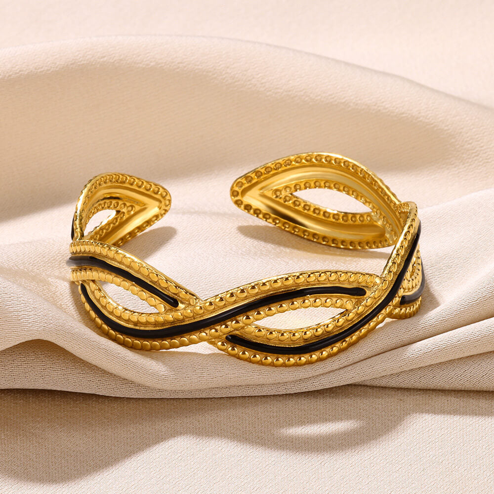 Blacken gold bracelet