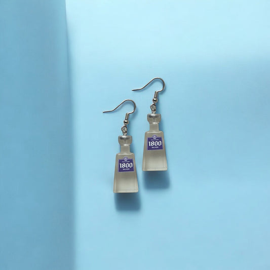 Tequila bottle earrings