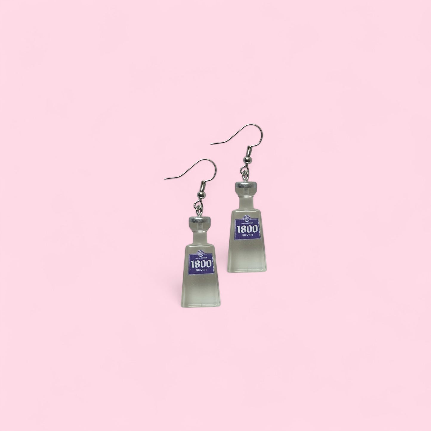 Tequila bottle earrings