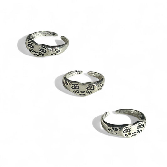 Crying heart ring