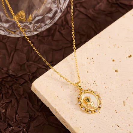 ROUND FRAME necklace