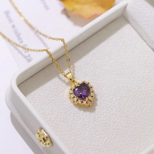 PURPLE HEART necklace