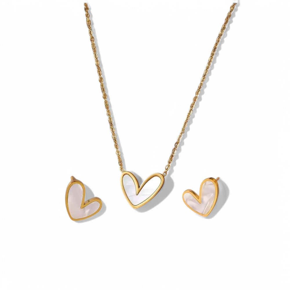 HEART NECKLACE SET