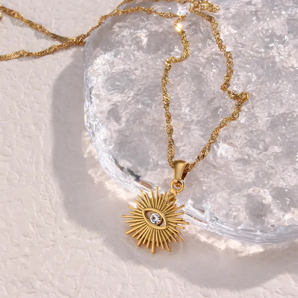 GOLDEN EVEIL EYE necklace