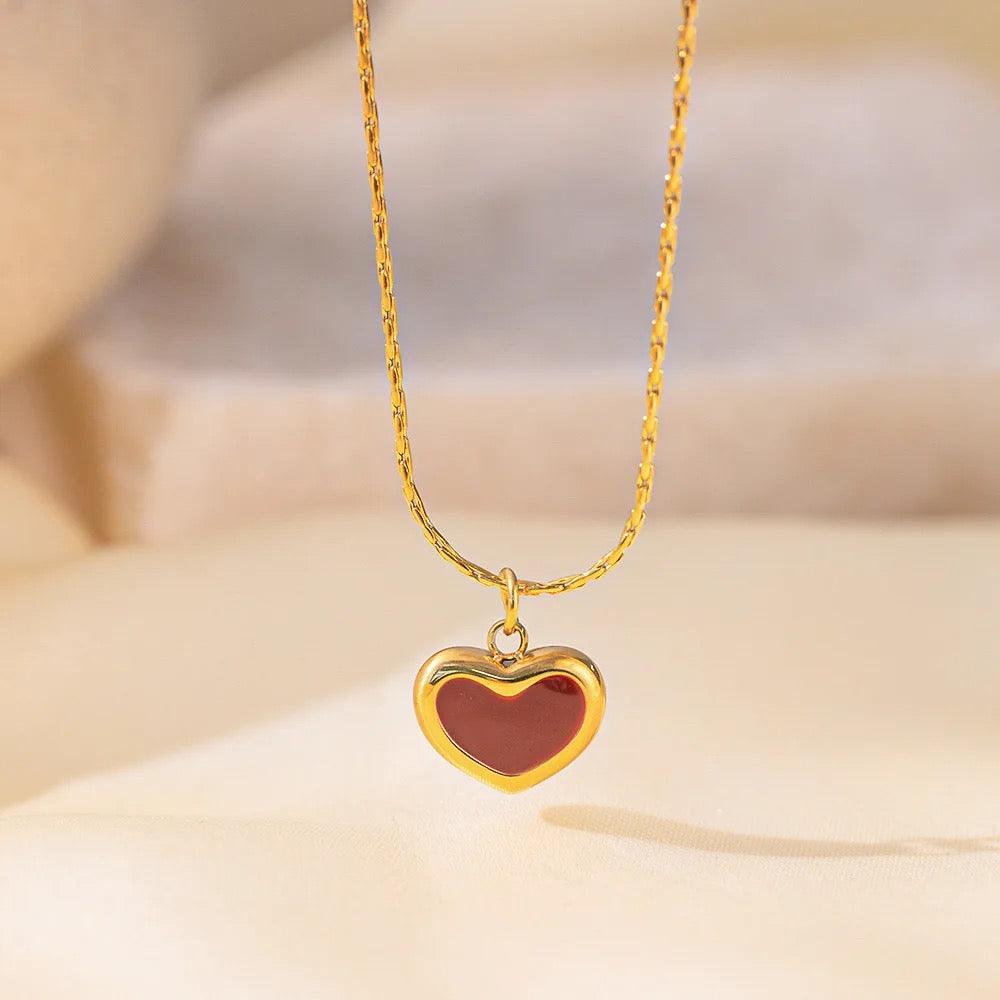 CUTE RED HEART necklace