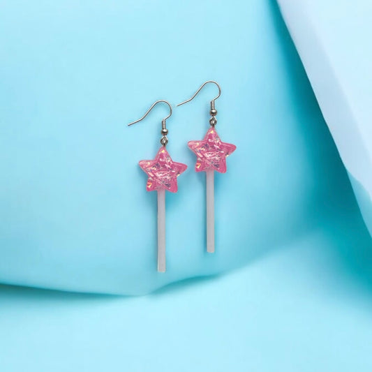 Star lollipop earrings