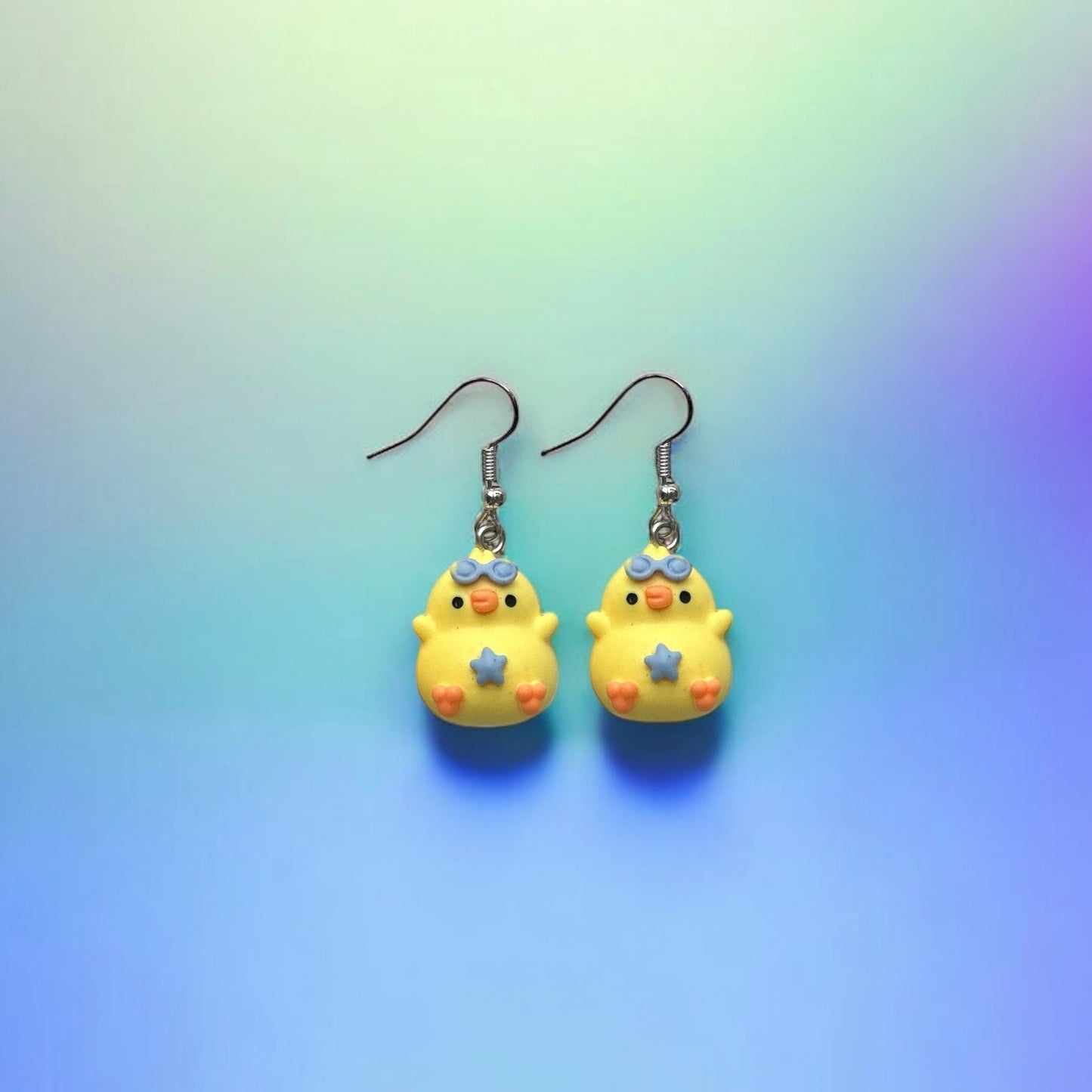 Cute chicken earrings