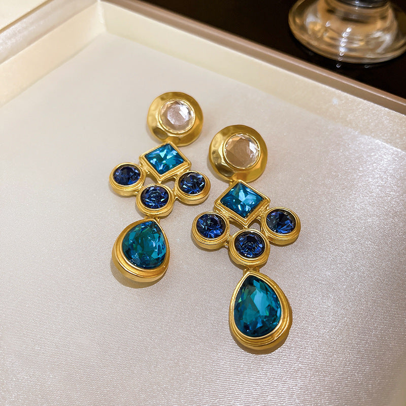 ROYAL BLUE  925 silver earring