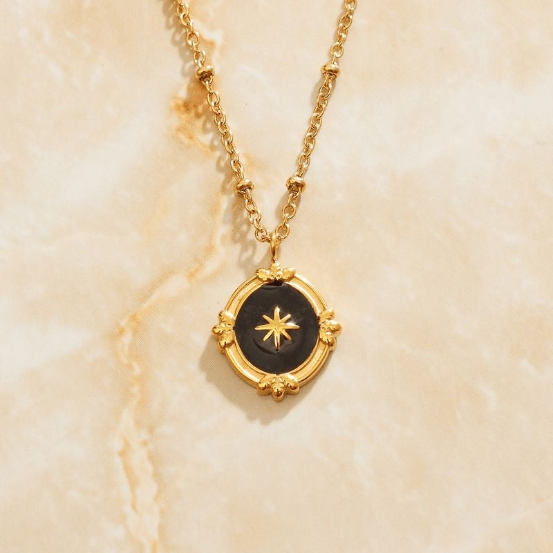 BLACK GEO necklace