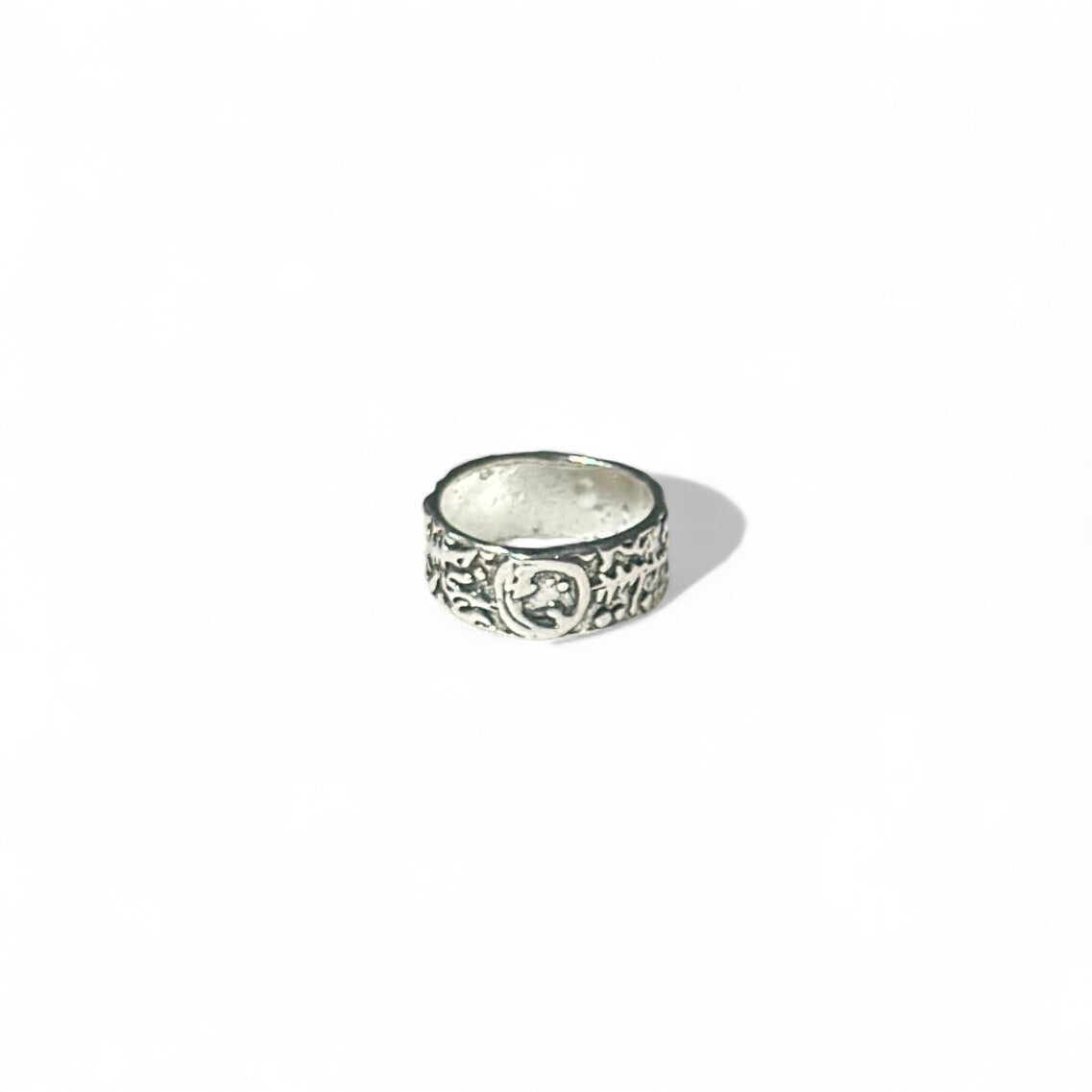 Silver dragon ring