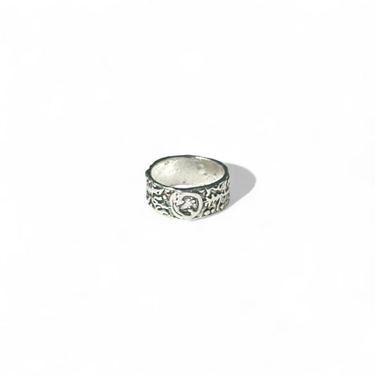 Silver dragon ring