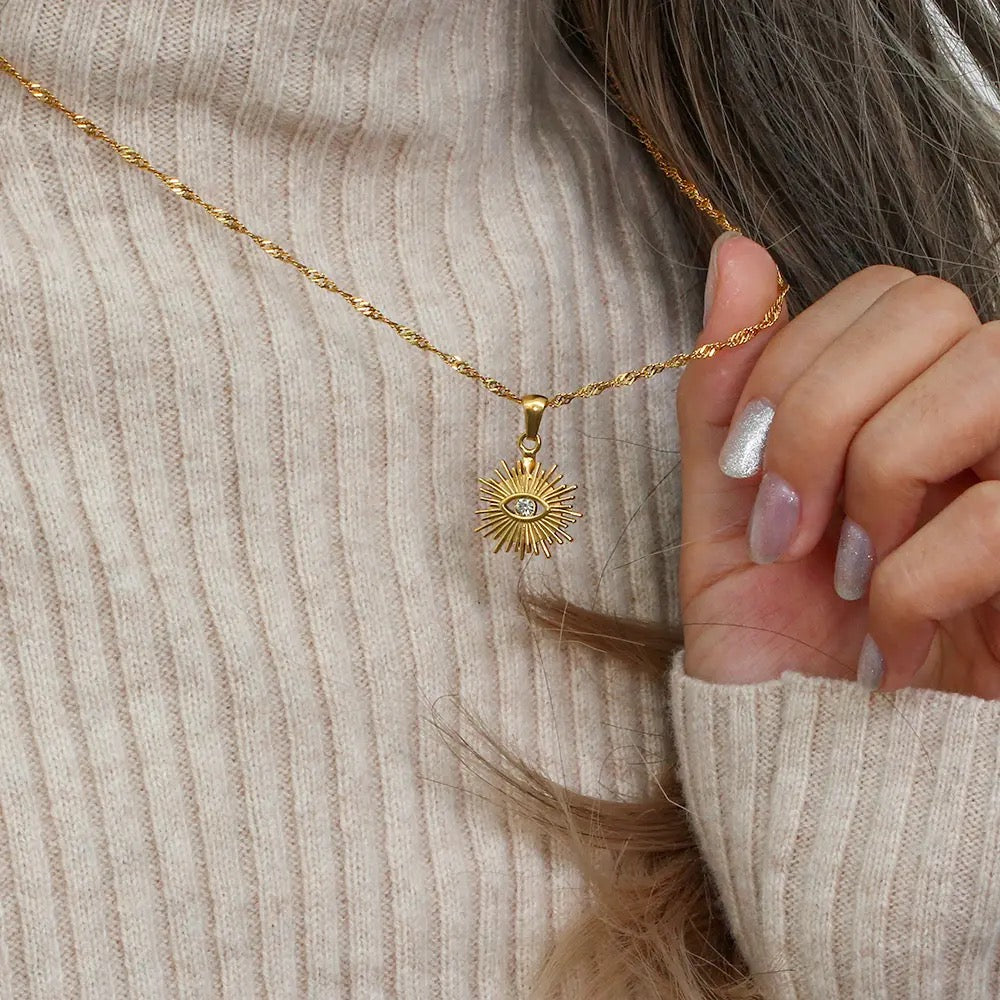 GOLDEN EVEIL EYE necklace