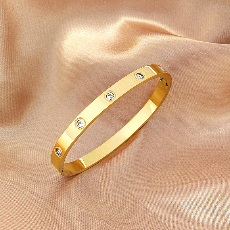 Formal stone bracelet