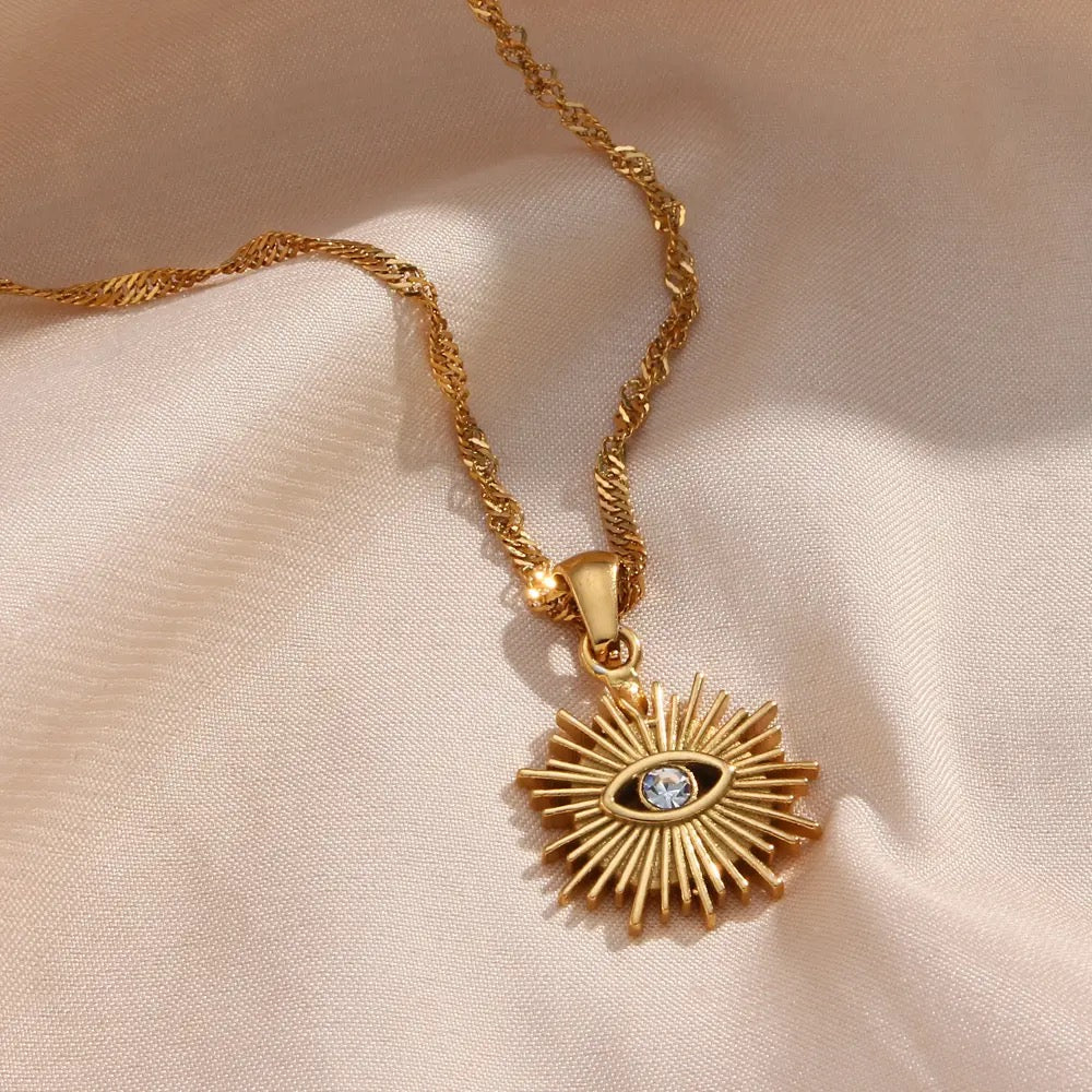GOLDEN EVEIL EYE necklace