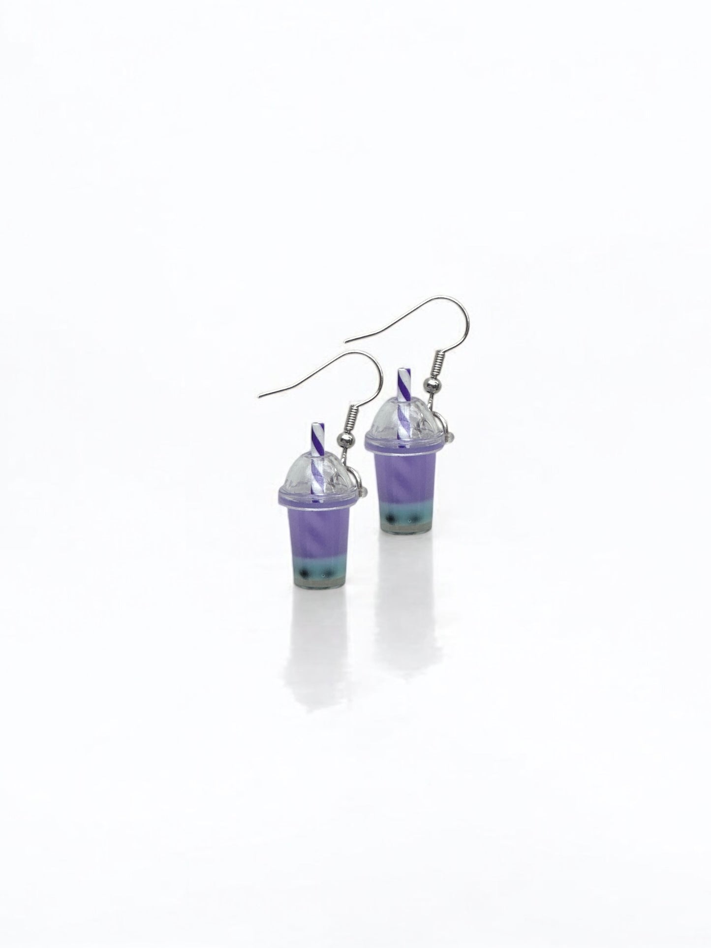 Boba drink earrings