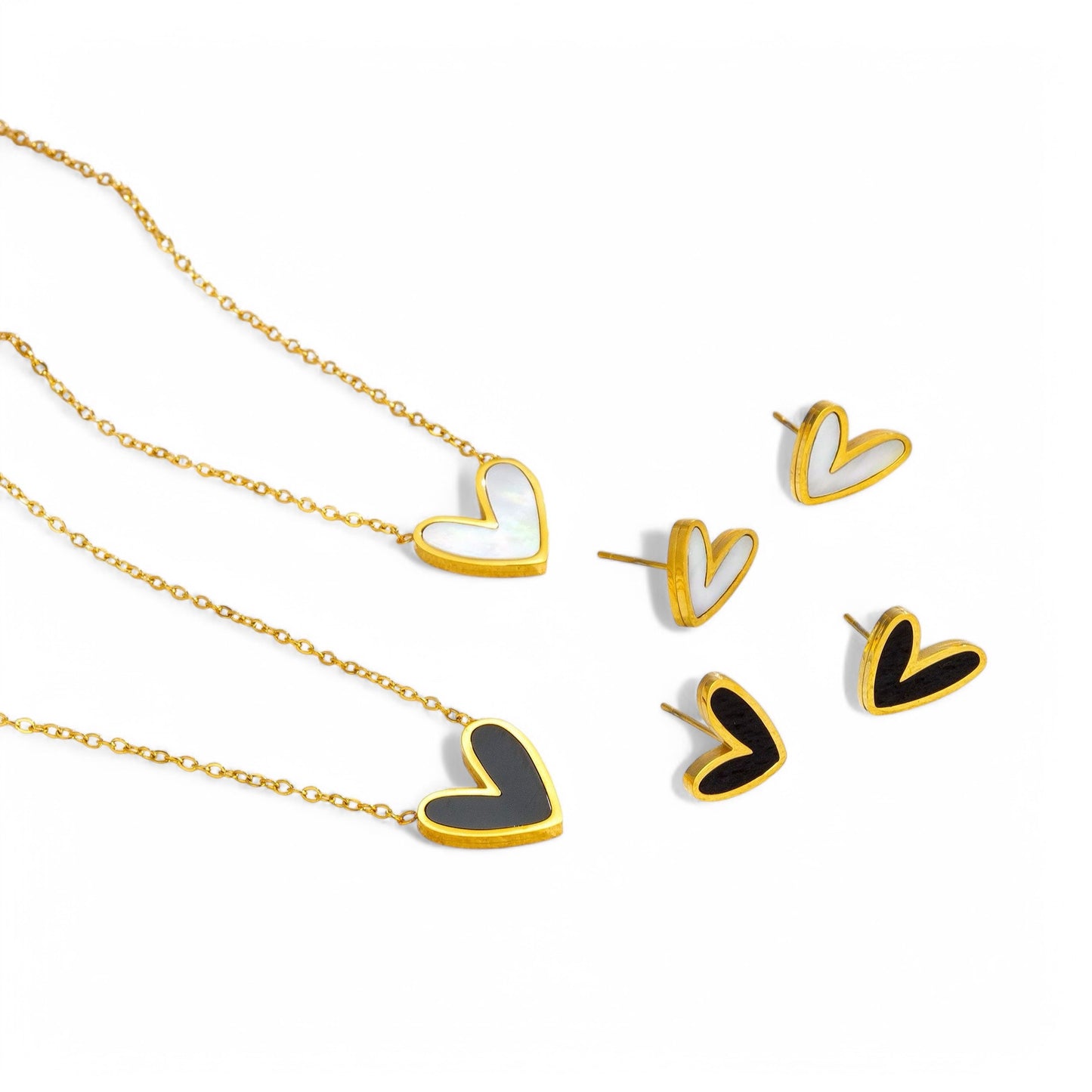 HEART NECKLACE SET