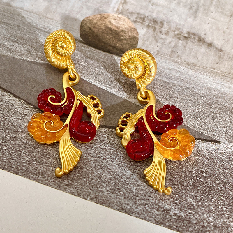 RADIANT SHELL ROYALE 925 silver earring