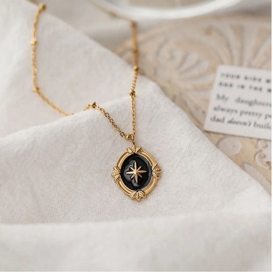 BLACK GEO necklace