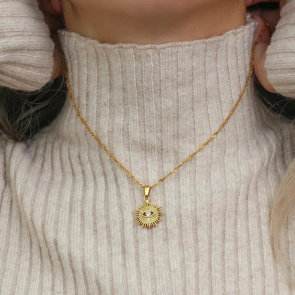 GOLDEN EVEIL EYE necklace