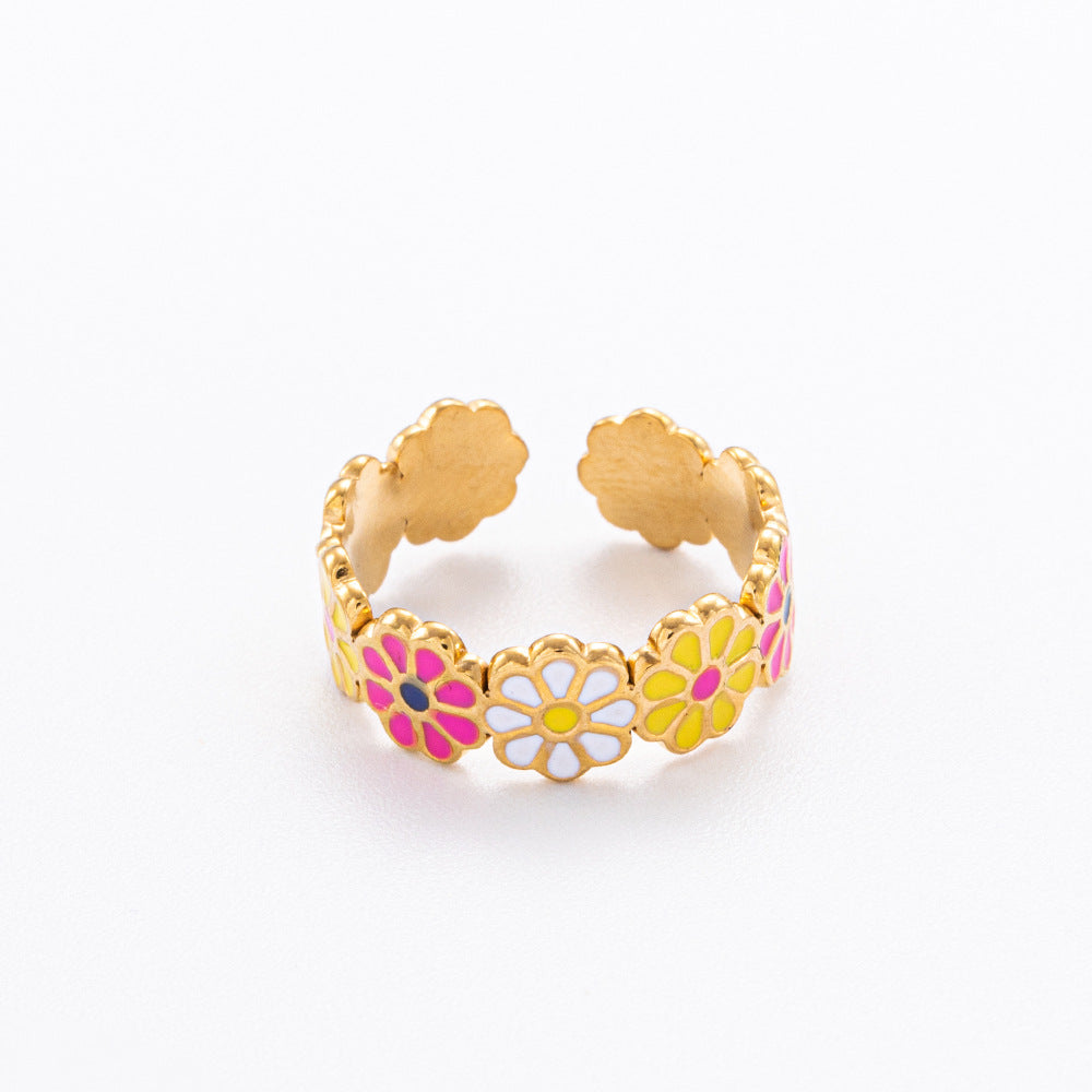 ENAMEL FLORA AESTHETE RING