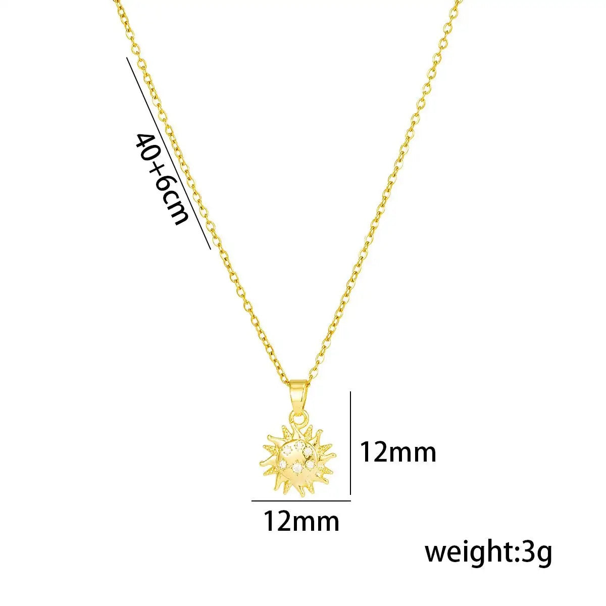 CRYSTAL SUN necklace