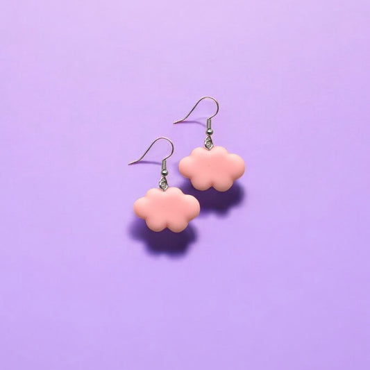 Pink sky earrings