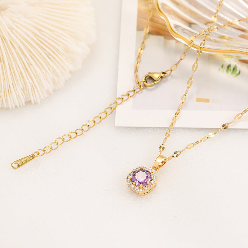 PURPLE DIAMOND necklace