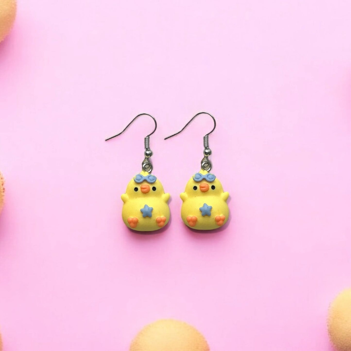 Cute chicken earrings