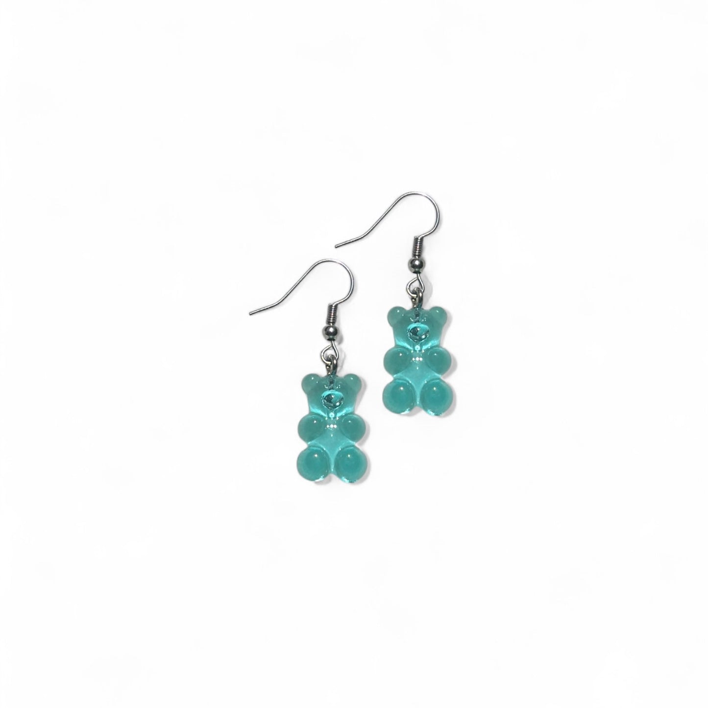 Blue gummy bear earring