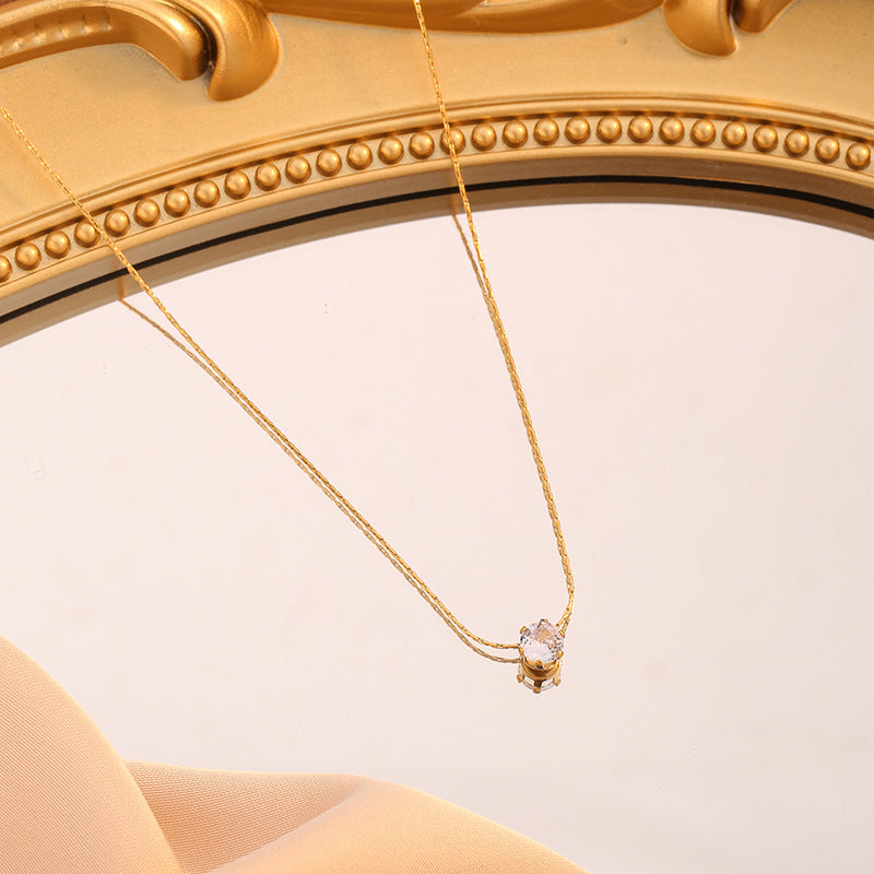 SIMPLE STONE  necklace set